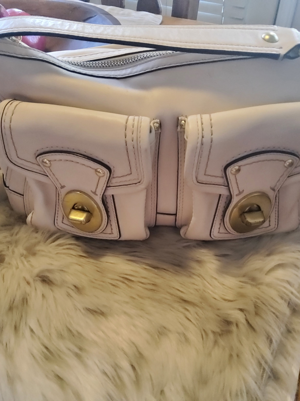 Authentic Coach Legacy Double Turnlock Shoulder Bag F12868 VGUC